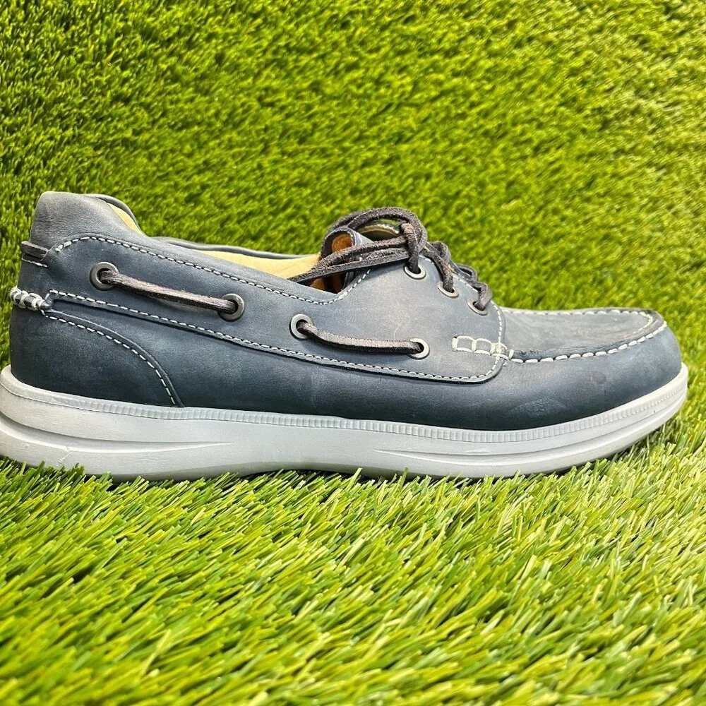 Samuel Hubbard New Endeavor Mens Size 9.5 Blue Casual Classic Leather Boat Shoes